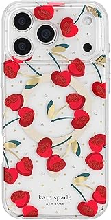 kate spade new york iPhone 17 Pro Case - Compatible with MagSafe - Designer Phone Case - Cherry Dot 