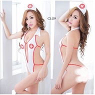 Lingerie Costume Nurse Baju Lingerie Wanita / Set Costume Lingerie Nurse Suster Perawat Cl09