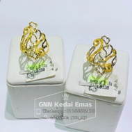 EMAS 375 CINCIN KERAWANG FESYEN 375 GOLD RING C3