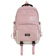backpack พร้อมส่ง 5 สี กระเป๋าเป้ สะพายหลัง สีพื้นเรียบง่าย สไลต์เกาหลี-ญี่ปุ่น น่ารักสุดๆ กระเป๋านั