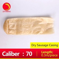2024 10 PCS Sausage Casing Caliber 50Mm Length 300Mm Shell For Hot Dog Salami Sausage Packing Casing