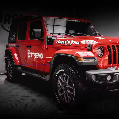 Extremo 4X4 Drive Off Road Car Stickers Letter Threeofive Decal Vinyl Graphic for Jeep Wrangler Rubi