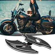 รถจักรยานยนต์สีดำ Floorboards ที่รองเท้าที่พักเท้าสำหรับ Harley Sportster 883 1200 XL การเดินทาง Ele