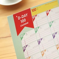 100 Days Countdown Planning Time Table SACC-055