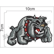 Bulldog dog image printing sticker, fierce bulldog dog printing