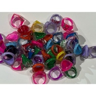 50pcs children's ceramic rings