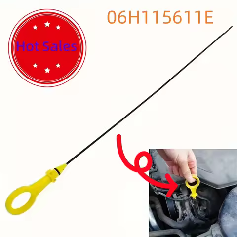 1pc Yellow Engine Oil Dipstick For Audi For Audi A4 Quattro A5 Quattro 2.0T Car High-Quality Accesso