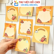 Combo of 5 Capybara Square Note Papers, Sticky Notes, Lovely Capybara Shaped Note Papers 50 sheets