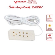 DMF5 Vinakip 4-way socket 15A/250V Continuous wire 3m - 5m