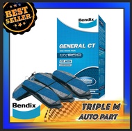 BENDIX ผ้าเบรคหลัง  Toyota  Fortuner /08-14 รุ่นดิสหลัง LAND CRUISER FJ70 /90-96 PRADO FJ80 /96-02 HARRIER XU10 /99-02 BENDIX เกรด General CT DB1200.