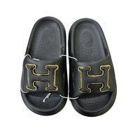 Kids H Buckle Slides (Black Colour) Size 24-35