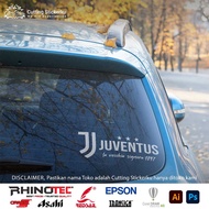 Cutting Sticker Juventus 1897 Variation Motorcycle Car Sticker Embossed Cool Flame Dashboard Fender Visor Body Glass Laptop Helmet Hologram Reflective Waterproof Side Body Photochromic Vario Beat NMAX PCX Vesp