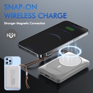 พาวเวอร์แบงค์ veger 3in1 Magnetic Wireless Power Bank ความจุ 10000 mAh… ชาร์จ PD 20 วัตต์ ( สินค้า ข