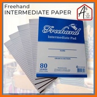 ☇◑ A's INTERMEDIATE PAPER (1 Pad) - GRADE 5&6 Intermediate Writing Pad Long Pad (SOLD PER PAD )