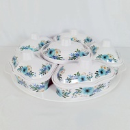 G.house ADAMAS ชุดจานเมลามีน (มอก.) BLUEBELL จัดส่งเร็ว