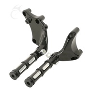 Motorcycle Black Footrest FootPegs Rest Mount For Harley Sportster XL 883 1200 Iron 883 SuperLow For