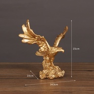 Great Eagle Ornament Classic Luxury Gold Eagle Statue Office Desk Decorative Display/
