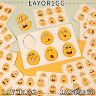 LAYOR1GG Kids Emotion Puzzles, Wooden Early Childhood Education Montessori Parish Toys, Table Games 