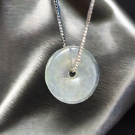 【願‧平安】玻璃種翡翠平安扣項鍊 | 天然緬甸玉翡翠A貨 | 送禮