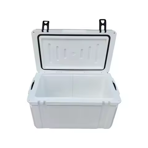 STLF 50-Liter portable polyethylene hot ice cooler box with cartoon pattern, easy to move, durable, 