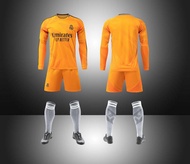 เสื้อฟุตบอลแขนยาว 24-25 สำหรับผู้ชาย ชุดฟุตบอล Manchester City Real Madrid Barcelona Messi Cristiano