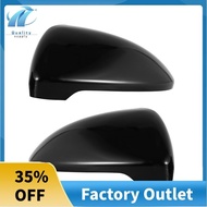 2 Pieces For Golf 7 Mk7 7.5 Gtd R for Touran L E-Golf Side Wing Mirror Cover Caps Bright Black Rearview Mirror Case Cover 2013-2017