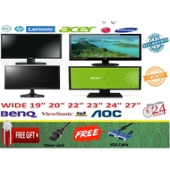 DELL , HP , LG, Samsung , LENOVO , Acer , Viewsonic , LED / LCD 27 ~ 24 inch WIDESCREEN LED MONITOR 