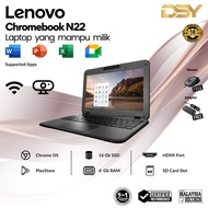 (Warranty 18 Month) LENOVO N22 CHROMEBOOK | DISPLAY 11'8 |SSD 16GB | 4GB RAM | CHROME OS | Intel Cel