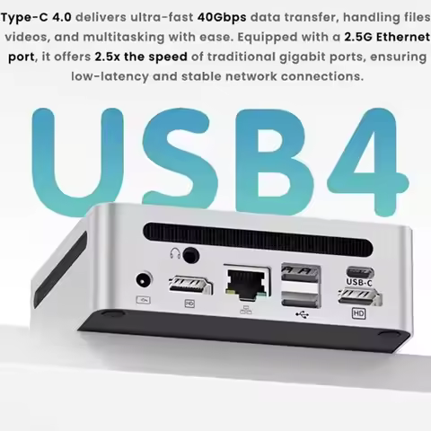 Topton Metal Palm Mini PC Gamer AMD Ryzen 7 7840U 6800U 6800H 16/24/32GB LPDDR5 6400MHz Nuc Mini Com