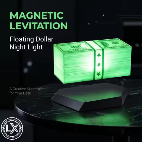 Floating Money Lamp Light GTA5 Maglev Golden Lantern Grand Theft Auto Game Peripheral TK Same As Gra