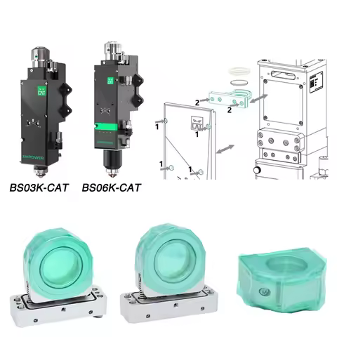 Raytools Laser Cutting Head BS03K BS06K-CAT Collimator Focus Lens with Holder D30 F200 YO.TJZ01.0338