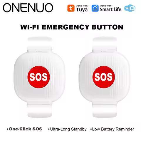 Tuya WiFi SOS Panic Button Emergency Security Alarm Waterproof One-Click Device for Elderly And Kids