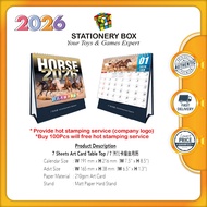 2026 Desktop Stand Flip Calendar Art Card 7 Sheets (TT) [READY STOCK]