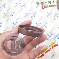 [01 cái] Phốt dầu Viton chịu nhiệt 200 độ C kháng hóa chất SOG TC 30*50*7 | TC 30*50*10 cho máy bơm 