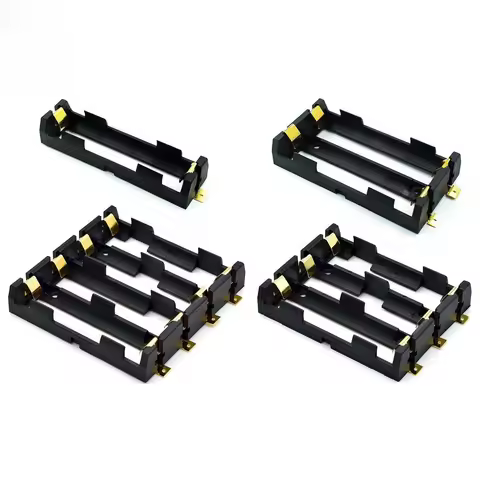 18650 SMT Battery Holder 18650 3.7V Battery Box Storage Case Container Power Bank with Bronze Pins