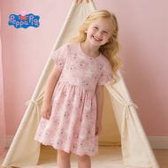 [Ready Stock] Piglet Peppa Girls Short-Sleeved Dress 2026 Summer New Style Full Print Baby Princess 