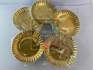 PIRING KERTAS/PIRING KUE KECIL/PIRING KUE ULANG TAHUN/PIRING MAS KECIL/PIRING KERTAS KECIL ISI 10PCS