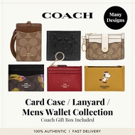 📢FLASH SALE📢Coach Card Case / Lanyard / Mens Wallet Collection/ 100% Authentic