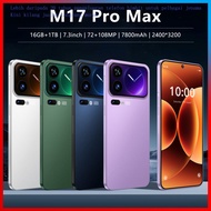 M17 Pro Max Mobile Phone 16GB+1T Android Smart 24cm Large Screen Quad-Core Processor Dual Card Dual 