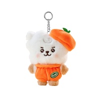 2025 New Bt21 Kawaii Anime Orange Series 10Cm Rj Cooky Plush Keychain Cute Cartoon Shooky Koya Bag P