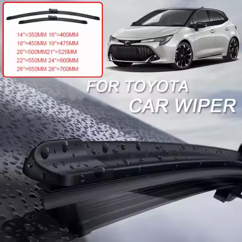 2PCS Car Blade Windshield Wiper For Toyota AVALON BZ4X CAMRY CHR COROLLA CROSS HARRIER VENZA MAIRAI 