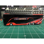 1:32 Custom Malaysia Bus Ekspress Diecast Alloy Model