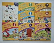 Set of BB Finger Phonics book 1-7 & Jolly Songs Book and CD: In Print letters