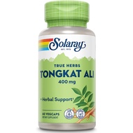 Solaray Tongkat Ali Root 400mg | Traditional Support for Healthy Male Libido, Energy &amp; Performance | 60 Veg Caps