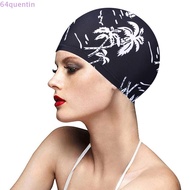 QUENTIN Swimwear Hats Fabric Adults Long Hair Sports Swim Pool Calico Swim Cap Diving Hat Ear Protec