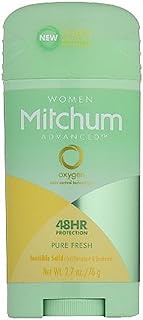 Mitchum For Women Advanced Control Anti-Perspirant Deodorant Invisible Solid Pure Fresh 2.70 oz (Pack of 2)