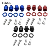 [TENOL] 4PCS 12mm to 17mm Wheel Hex Hub Adapter Conversion for 1/10 HSP RC Car Parts