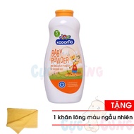 Phấn chống côn trùng Kodomo 360g - Protection (cam) Tặng Khăn tắm cotton siêu mềm màu ngẫu nhiên 25