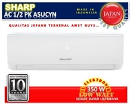 AC SHARP 1/2 PK AH A5UCYN +TERPASANG