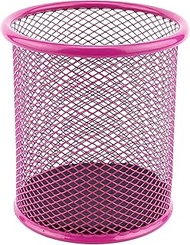 D.RECT Komo Pen Holder Desk Organiser Metal Mesh Round Sturdy Pen Box for Office and Home Office Hei